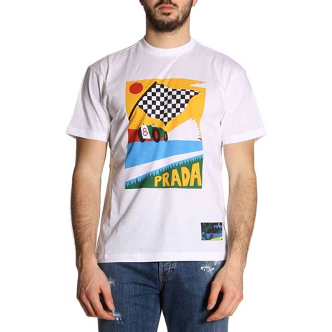 prada t-shirt weiss herren|Prada für Herren online shoppen .